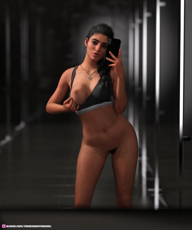 TheResidentWeasel - Selfie time for Dina 3D Porn Comic
