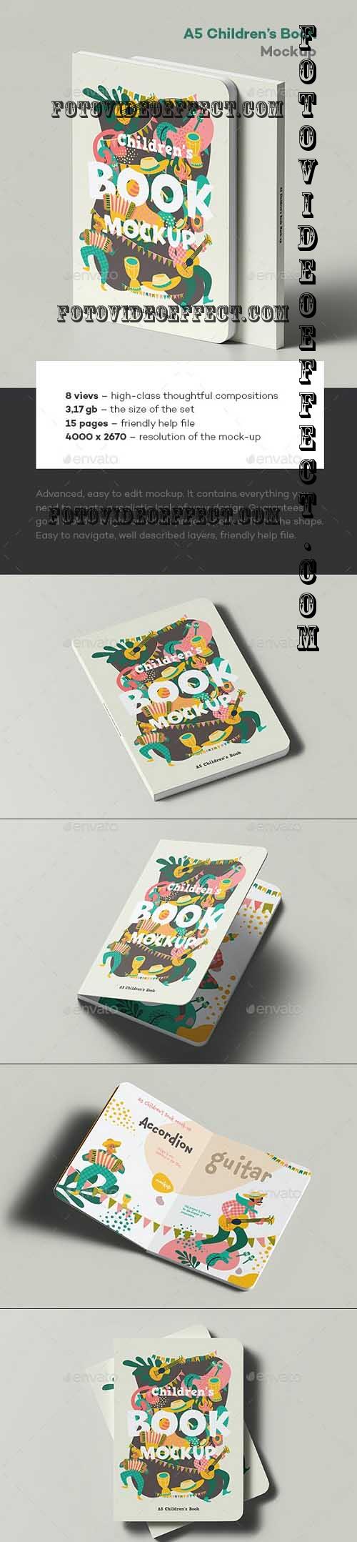 A5 Childrens Book Mock-up - 36789703