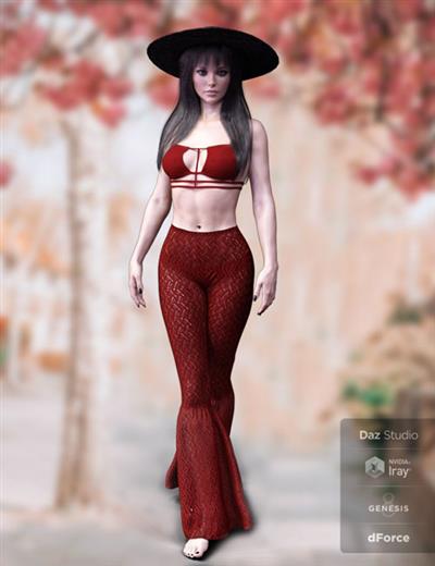 DFORCE X FASHION BOHO CHIC OUTFIT 05 FOR GENESIS 8 FEMALE(S)