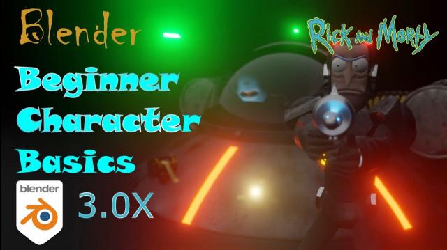 Blender Beginner Character Basics: Rick from Rick and Morty