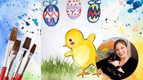 How to Paint an Adorable Chick for Easter Using Watercolor