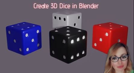 Create 3D Dice in Blender