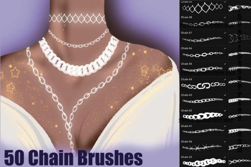 Procreate Chain Brushes | Procreate Brush | Fashion - 1908239