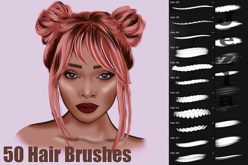 50 Procreate Hair Brushes | Procreate Brush | Fashion - 1908257 50 Procreate Hair Brushes | Procreate Brush | Fashion - 1908257