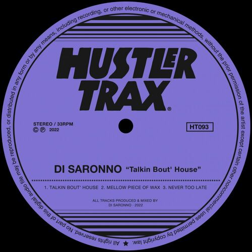 Di Saronno - Talkin Bout'' House (2022)