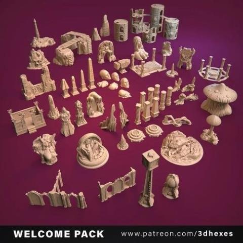 3DHexes - Welcome Package STL