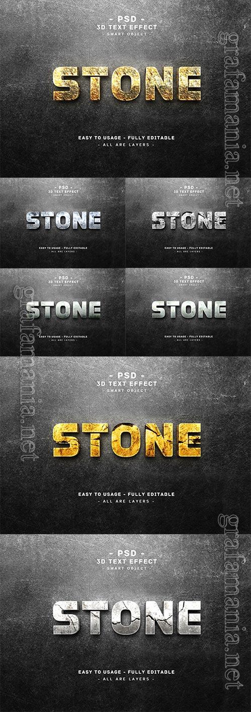 Stone Psd text effect set vol 582