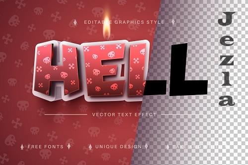 Hell - Editable Text Effect - 7167069