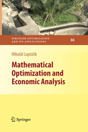 Mathematical Optimization and Economic Analysis