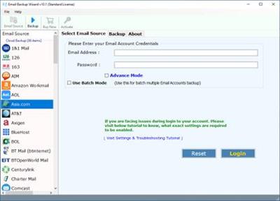 Email Backup Wizard 12.7