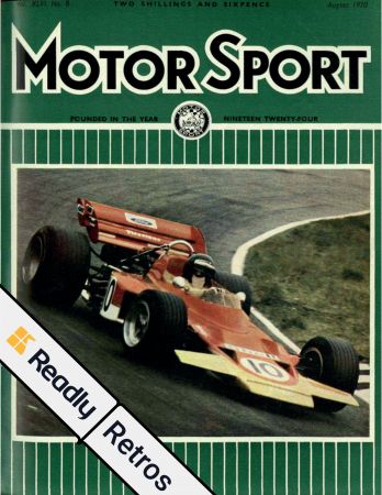 Motor Sport: Retros – August 1970