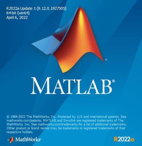 MathWorks MATLAB R2022a v9.12.0.1927505 Update 1 Only (x64)