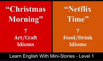 Learn English With Mini-Stories - Level 1 - Christmas Story,  Netflix Time