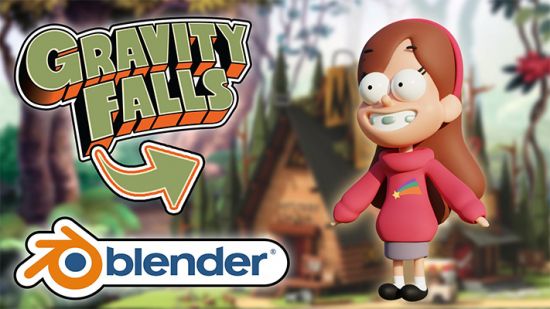 Get Good at Blender Create a 3D Gravity Falls Character
