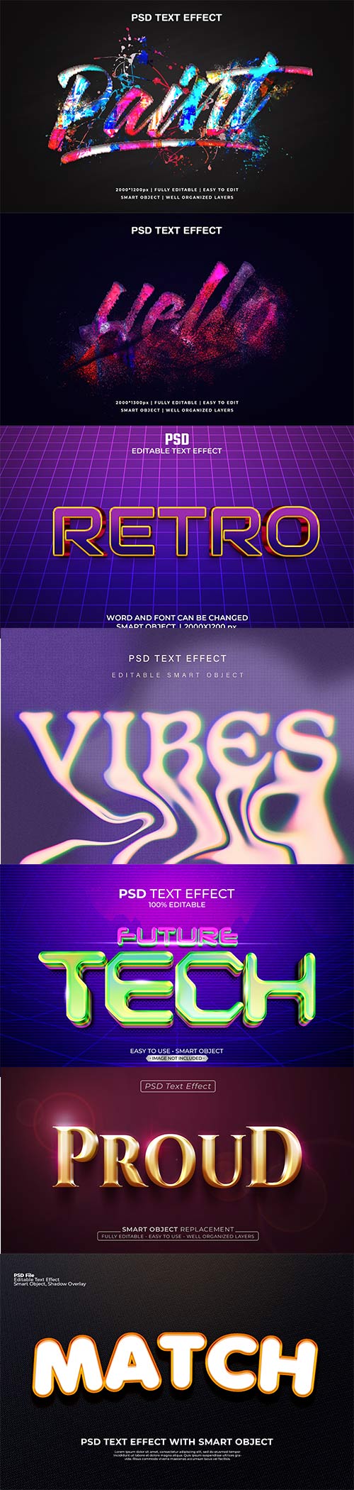 Psd text effect set vol 586