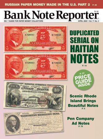 Banknote Reporter – April 2022
