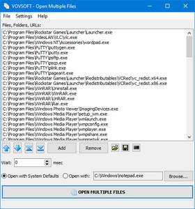 VovSoft Open Multiple Files 3.0 + Portable