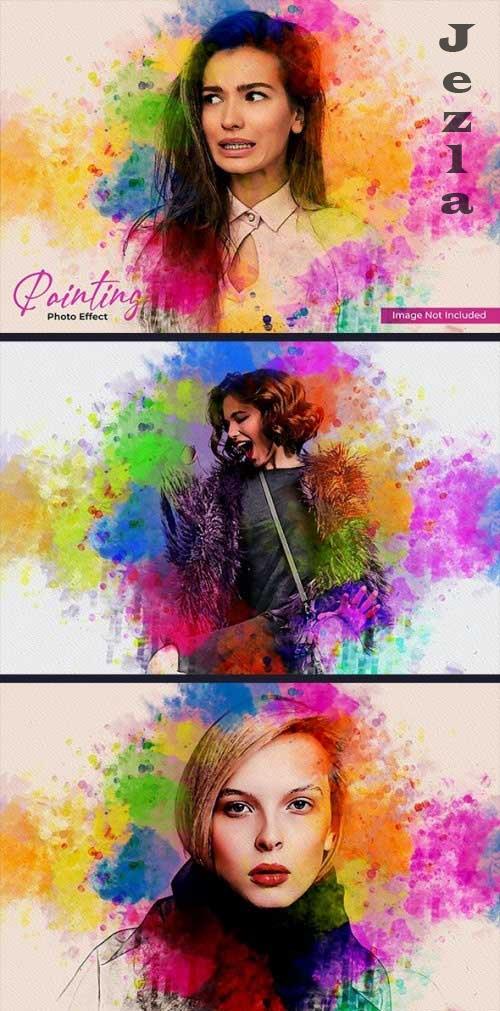 Colorful painting photo effect - 37108118