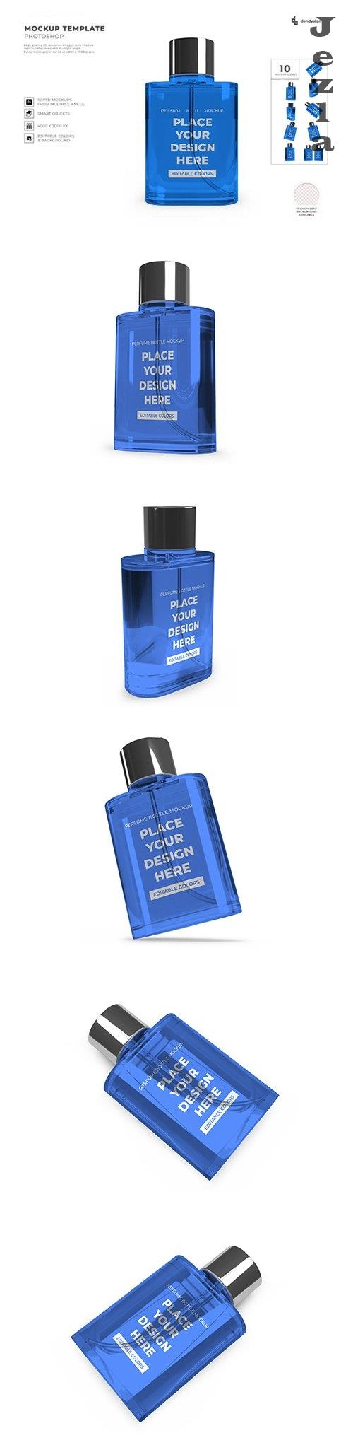 Perfume spray bottle mockup