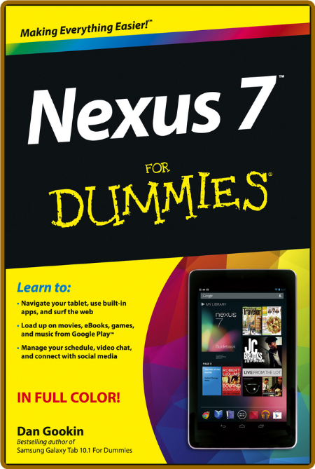 Nexus 7 For Dummies (Google Tablet) -Dan Gookin 9b4b2e714907d75df68144a743610430