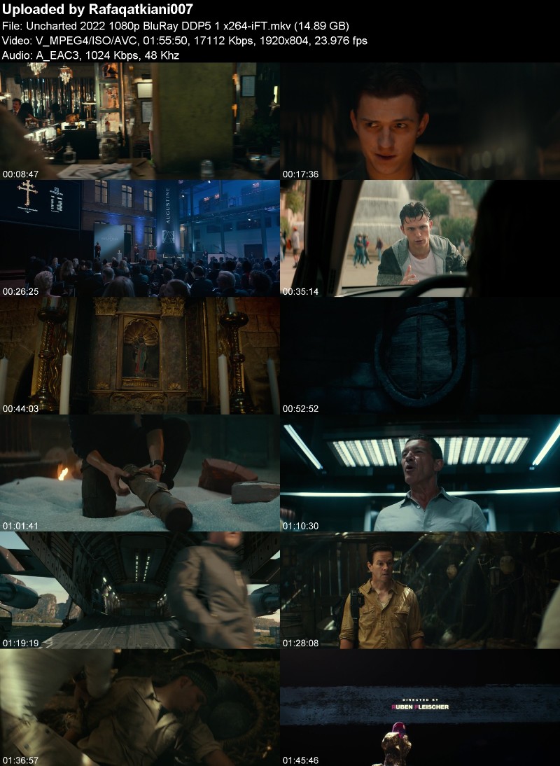 Uncharted 2022 1080p BluRay DDP5 1 x264-iFT Uncharted 2022 1080p BluRay DDP5 1 x264-iFT