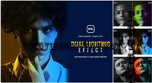 Dual Lighting Effect Photoshop