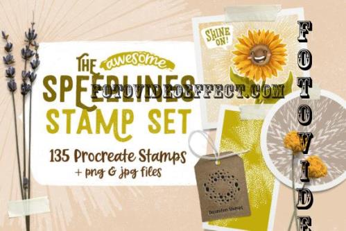 Speedlines Stamp Set for Procreate - 6572178
