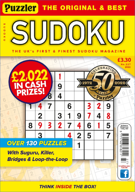 Puzzler Sudoku – April 2022