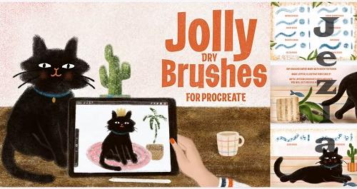Jolly Dry Brushes for Procreate