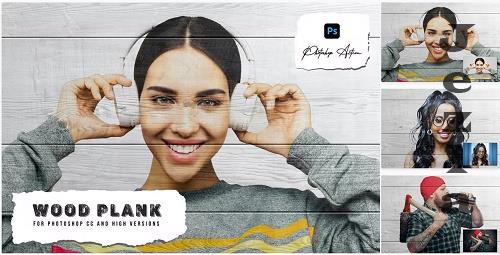Wood Plank Photoshop Action