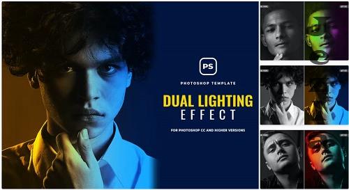 Dual Lighting Effect Photoshop
