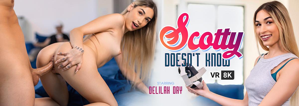 [VRBangers.com] Delilah Day ( Scotty Doesn t Know/ 26.04.2022) [2022 г., 180°, Babe, Blonde, Blowjob, Cowgirl, Doggy Style, Fingering, Missionary, Natural Tits, POV, Reverse Cowgirl, 8K, 3840p] [Oculus Rift / Vive]