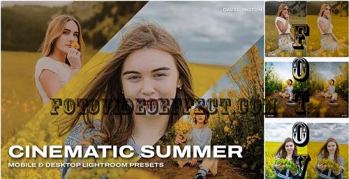 Cinematic Summer Lightroom Presets & LUTs