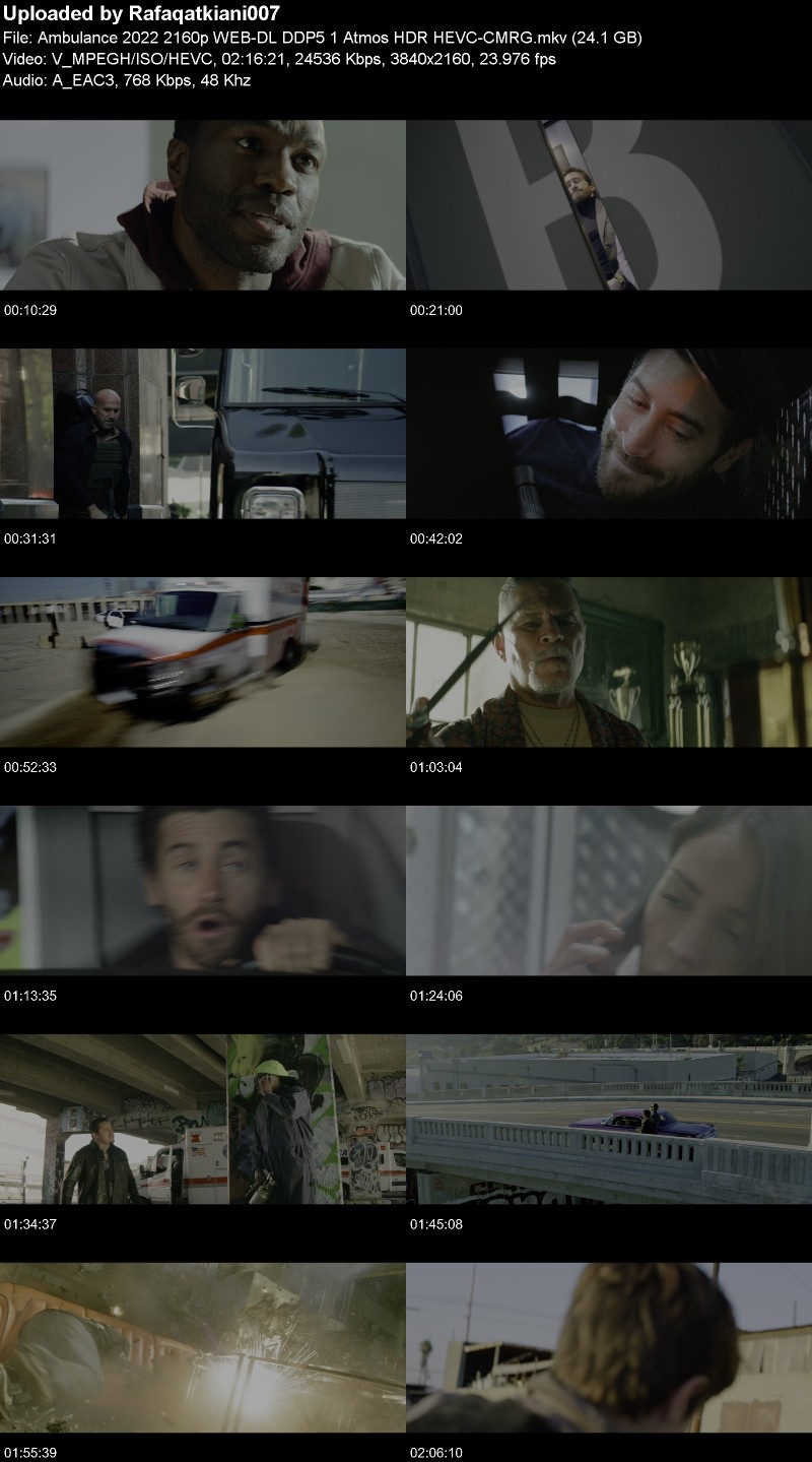 Ambulance 2022 2160p WEB-DL DDP5 1 Atmos HDR HEVC-CMRG Ambulance 2022 2160p WEB-DL DDP5 1 Atmos HDR HEVC-CMRG