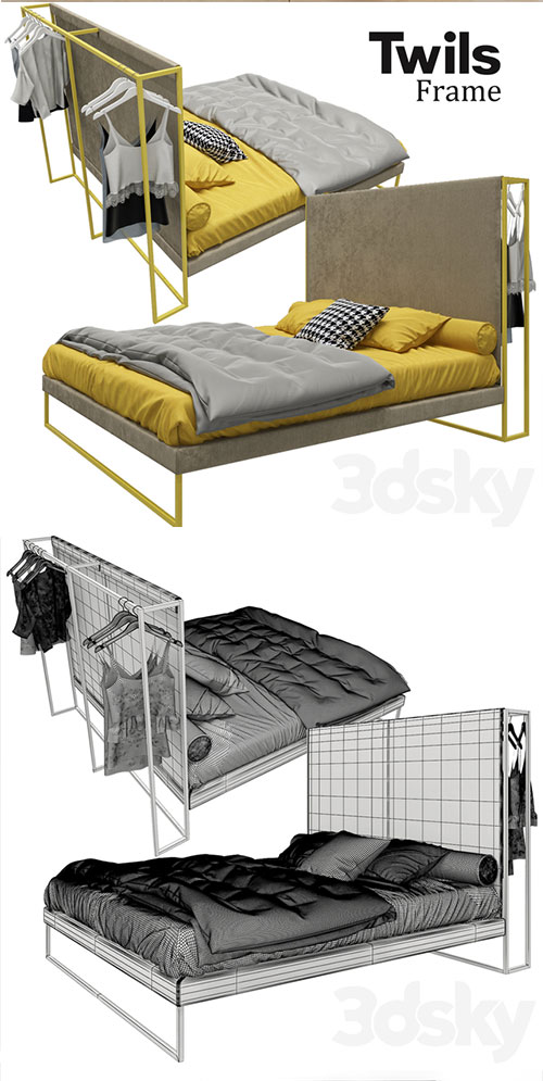 3D Models Bed Twils Frame