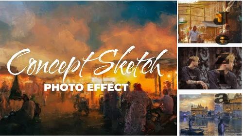 Concept Sketch Photo Effect for Photoshop