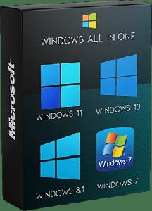 Windows All (7, 8.1, 10, 11) All Editions (x64) With Updates AIO 45in1 April 2022 Preactivated
