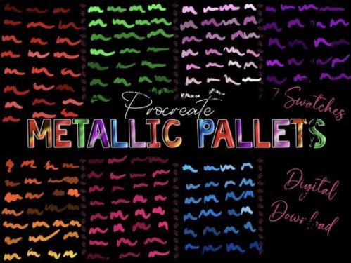 Procreate Metallic Swatch Pallet Kit