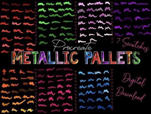 Procreate Metallic Swatch Pallet Kit