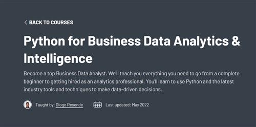 ZerotoMastery - Python for Business Data Analytics & Intelligence