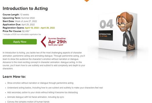 Animation Mentor - AN04 - Introduction To Acting