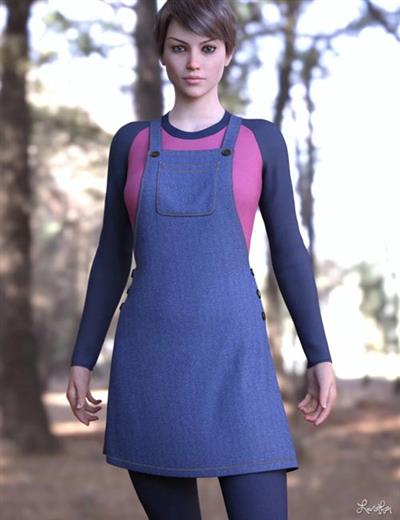 DFORCE WINTERBERRY OUTFIT FOR GENESIS 8 FEMALE(S)