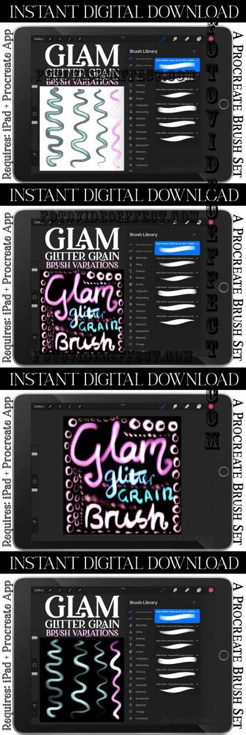 Glam Glitter Grain Brush