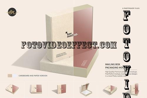 Mailing Box Packaging Mockups - 7157645