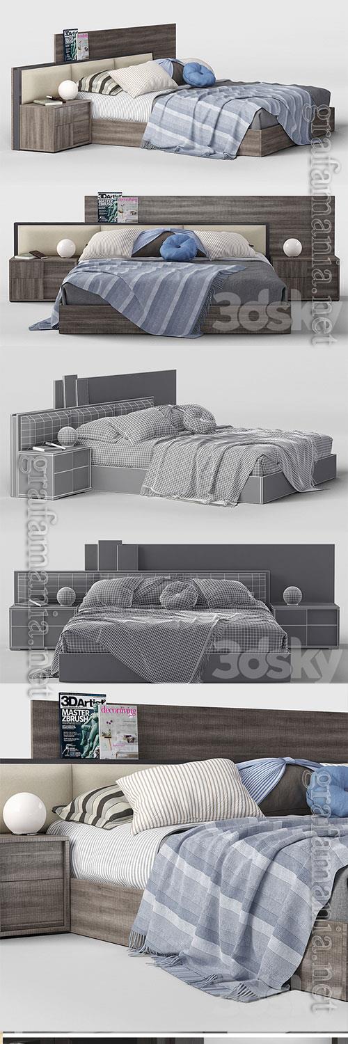 3D Models Bed Status Futura Gray