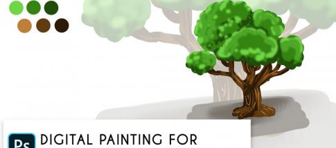 Digital Painting for Beginners  - How to Paint Anything using Default Photoshop Brushes