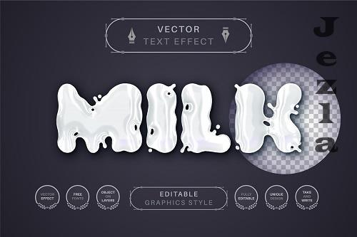 White Milk - Editable Text Effect - 7182082