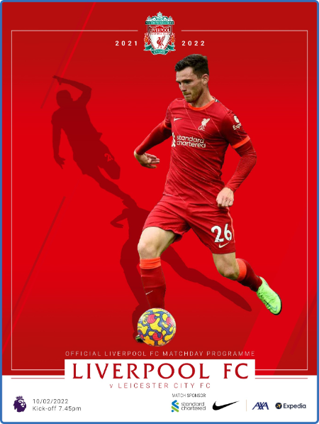 Liverpool FC Programmes - vs Leicester City - 10 February 2022