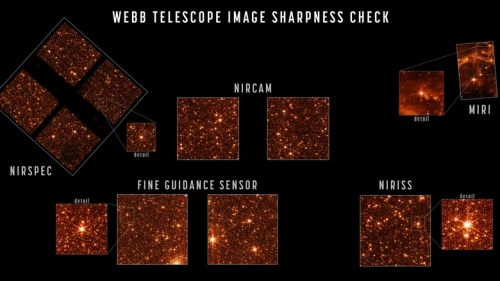 Снимки различных инструментов телескопа