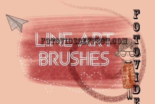 Line Art Procreate Brushes